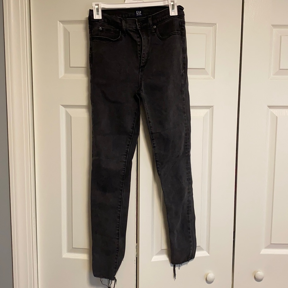 Gap True Skinny Jeans. Black Denim Wash